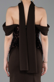 Robe de Soirée Longue Brun ABU6094