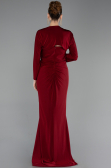 Robe De Soirée Grande Taille Longue Rouge Bordeaux ABU6097