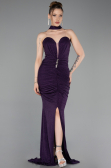 Robe de Soirée Longue Violet ABU6112