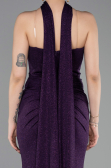 Robe de Soirée Longue Violet ABU6112