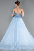 Robe de Soirée Longue Indigo ABU6113