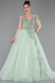 Robe de Soirée Longue Menthe ABU6113