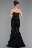 Robe de Soirée Longue Noir ABU6114