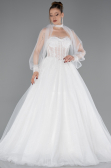 Robes de Mariage Longue Dantelle Blanc ABG193