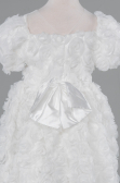 Robe de Soirée Enfants Devant Court Dos Long Blanc ABO134