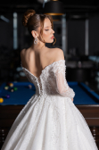 Robes de Mariage Longue Dantelle Blanc ABG194