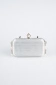 Sac de Soirée Luxe Coupe Au Laser Platine KC714