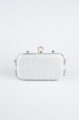 Sac de Soirée Luxe A motifs Argent KC714