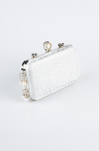 Sac de Soirée Luxe A motifs Argent KC714