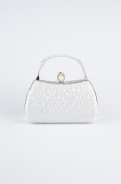 Sac de Soirée Luxe A motifs Argent KC752
