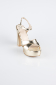 Chaussure Talon Plateforme Peau Or ABC2104