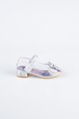 Chaussure D’enfant Peau Argent HR1031