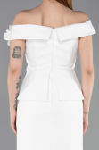 Tenue de Soirée Midi Blanc ABK2615