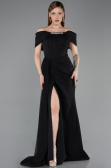 Robe de Soirée Longue Noir ABU6126