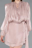 Robe de Cérémonie Mini Mousseline Poudre ABK2617