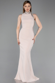 Robe Queue de Poisson Longue Beige ABU6128