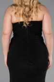Robe De Soirée Grande Taille Longue Noir ABU6097