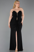 Robe De Soirée Grande Taille Longue Noir ABU6097