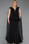Robe de Soirée Grande Taille Longue Noir ABU5955