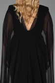Robe de Soirée Grande Taille Longue Noir ABU5955