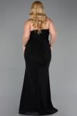 Robe De Soirée Grande Taille Longue Noir ABU6097
