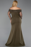Robe Grande Taille Longue Kaki ABU6103