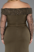 Robe Grande Taille Longue Kaki ABU6103