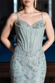 Robe Haute Couture Longue Menthe ABU6116