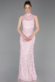 Robe De Soirée Longue Poudre ABU4791