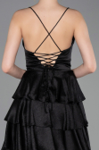 Robe de Cérémonie Courte Satin Noir ABK2624