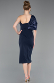 Robe de Cérémonie Midi Bleu Marine ABK2625