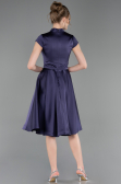 Robe de Cérémonie Midi Satin Violet ABK2626