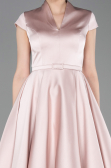 Robe de Cérémonie Midi Satin Poudre ABK2626