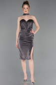 Robe de Cérémonie Midi Anthracite ABK2627