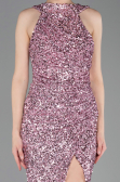 Robe De Soirée Squameuse Longue Poudre ABU5135
