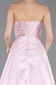Robe de Soirée Longue Perlé Poudre ABU6125