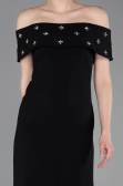 Robe de Soirée Longue Noir ABU6161