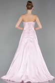 Robe de Soirée Longue Perlé Poudre ABU6125