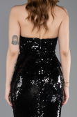 Robe Queue de Poisson Longue Noir ABU5721