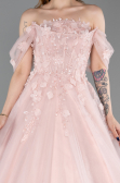 Robe de Fiançailles Design Personnalisé Longue Poudre ABU6163