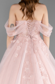 Robe de Fiançailles Design Personnalisé Longue Poudre ABU6163