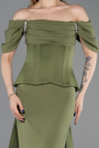 Robe de Soirée Longue Kaki ABU6167