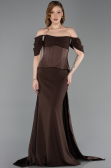 Robe de Soirée Longue Brun ABU6167