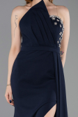 Robe de Soirée Longue Bleu Marine ABU6170