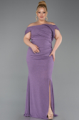 Robe De Soirée Grande Taille Longue Lavande ABU5714