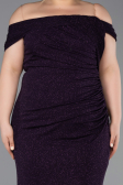 Robe De Soirée Grande Taille Longue Violet ABU5714
