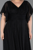 Robe De Invitation Grande Taille Midi Noir ABK2622