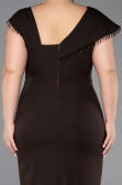 Robe De Invitation Grande Taille Midi Brun ABK2632