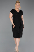 Robe De Invitation Grande Taille Midi Noir ABK2614