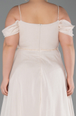 Robe Grande Taille Longue Beige ABU6185